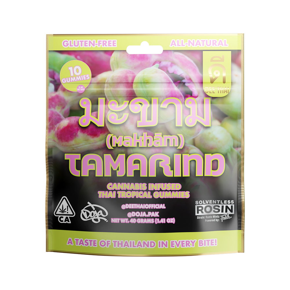 Photograph of product: Dee Thai | Tamarind Gummies 100mg   100 Mg   10 Pack