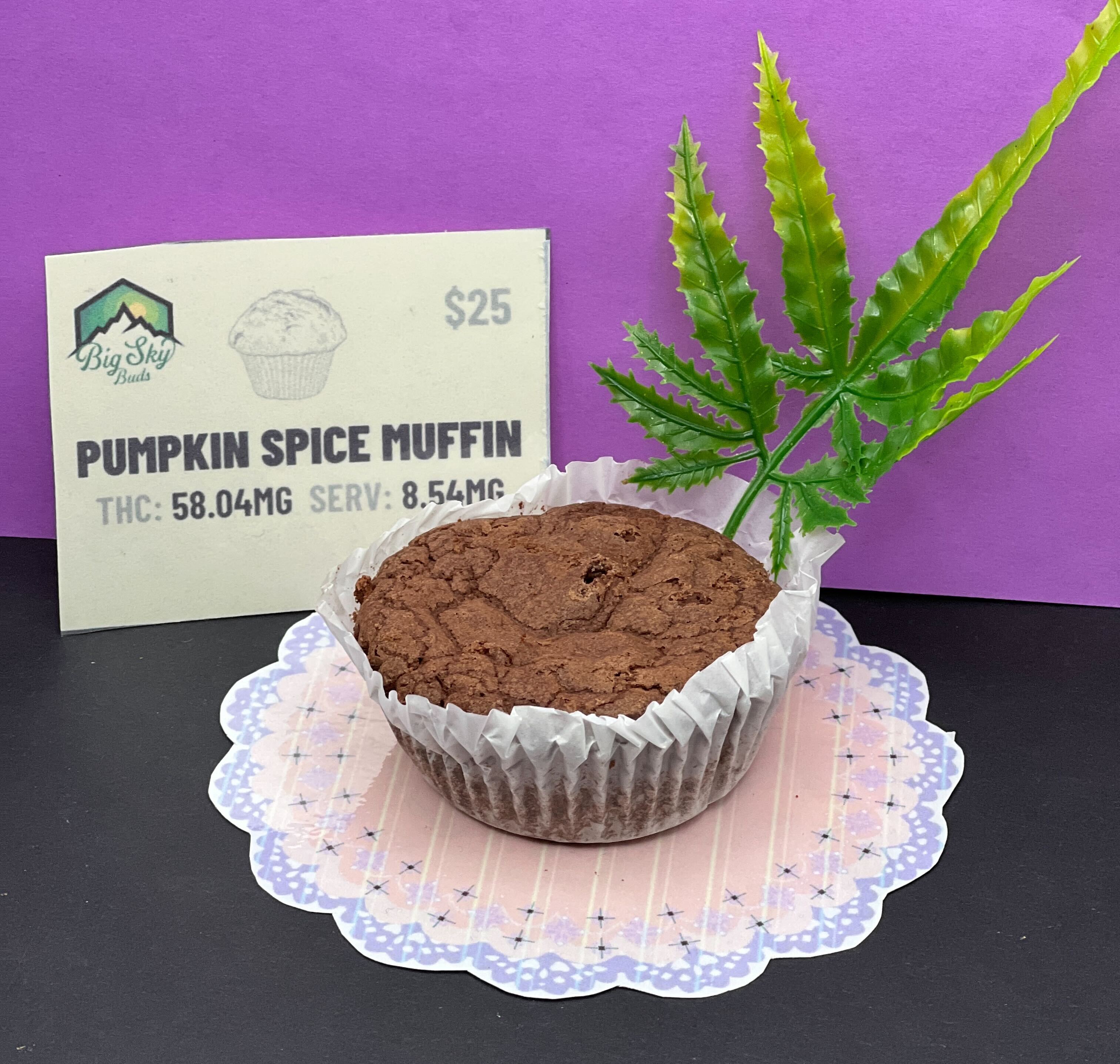 Photograph of product: Baked Pumpkin Spice Muffins - Big Sky Buds