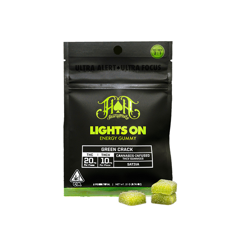 Photograph of product: Green Crack Thcv 5pc (2:1) (100mg) [S]