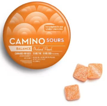 Photograph of product: ORCHARD PEACH 'BALANCE' 1:1 | SOURS | 10PK