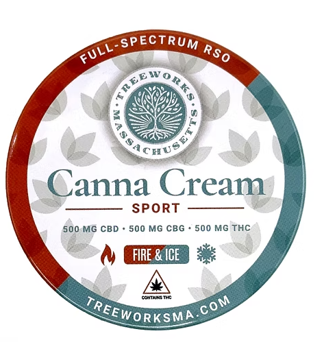 Photograph of product: Canna Cream | Sport | 1:1:1 TH-oui:CBD:CBG | 500mg