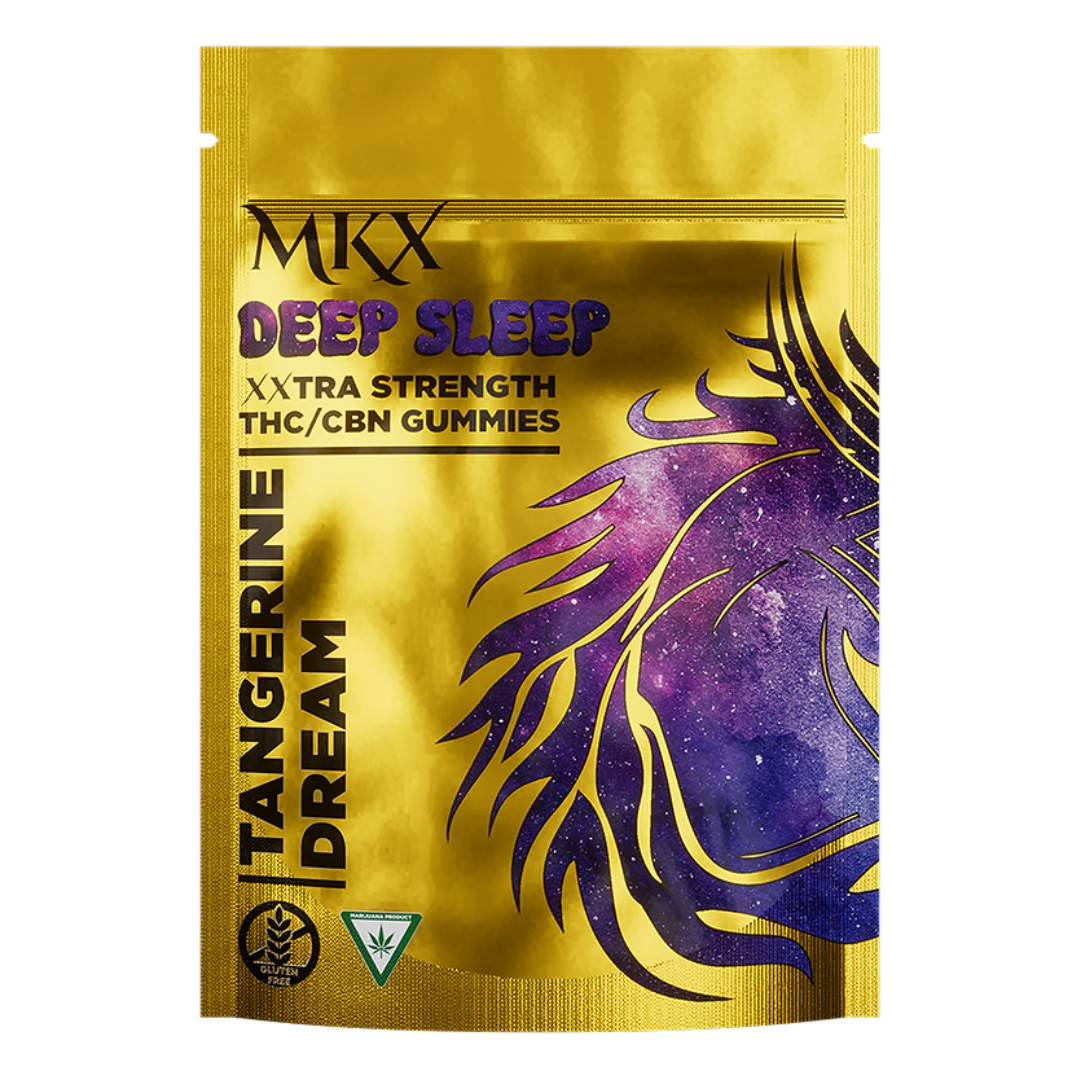 Photograph of product: MKX | Tangerine Dream Deep Sleep | 4:1 THC:CBN Gummy | 200mg