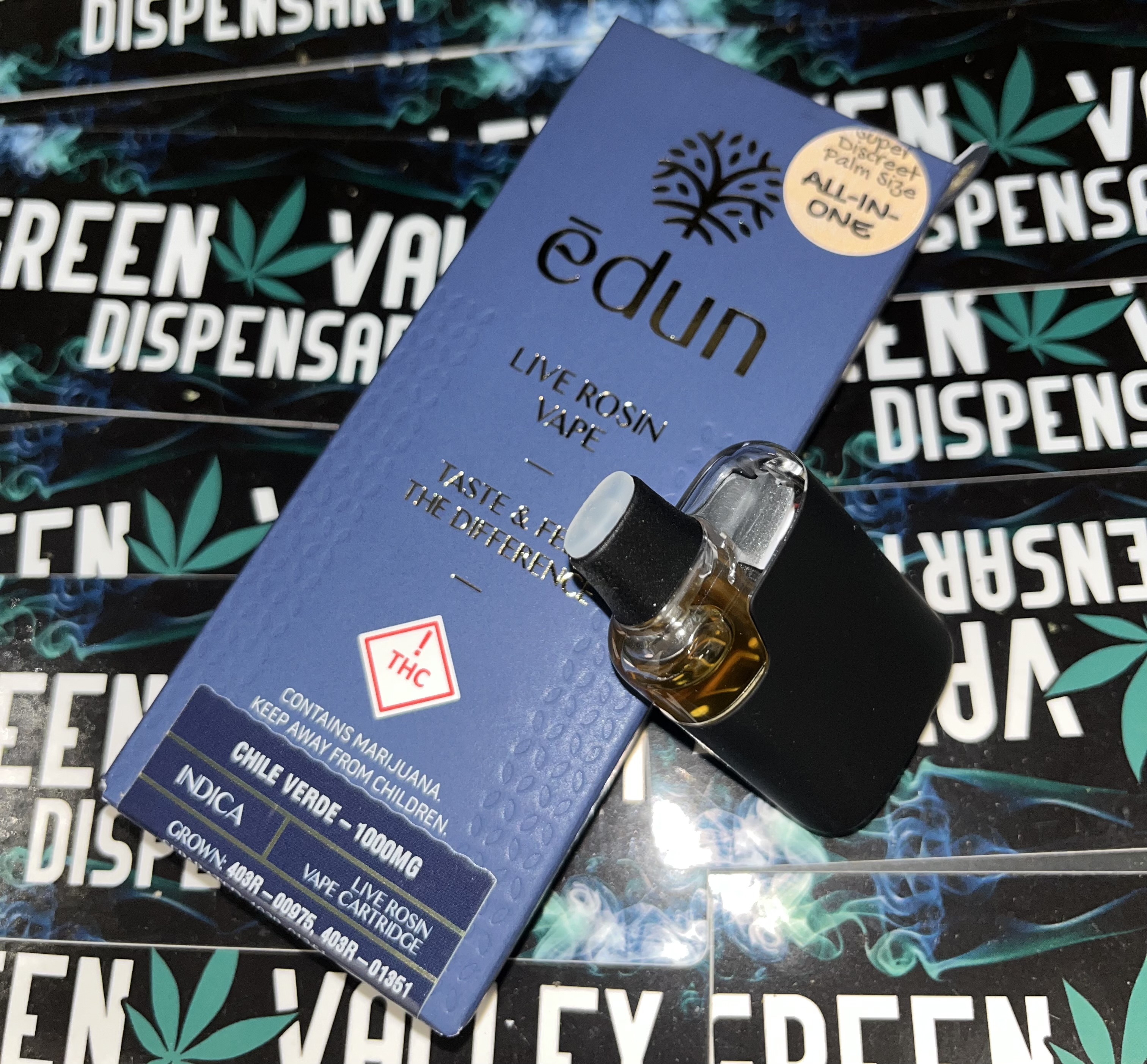 Photograph of product: Edun - Live Rosin Disposable - Honey Banana (H)