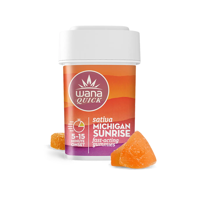 Photograph of product: 200MG MICHIGAN SUNRISE FAST ACTING GUMMIES