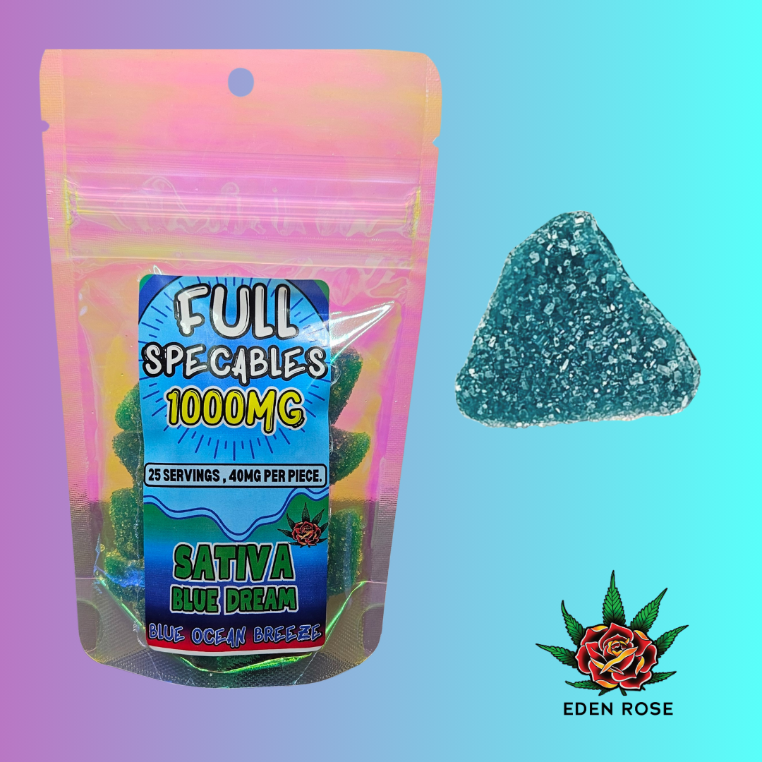 Photograph of Product: Eden Rose- Gummy-Full Specables-Blue Ocean Breeze Blue Dream