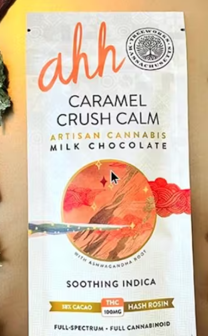 Photograph of product: Caramel Crush Calm - 100mg Rosin Bar - Ahh