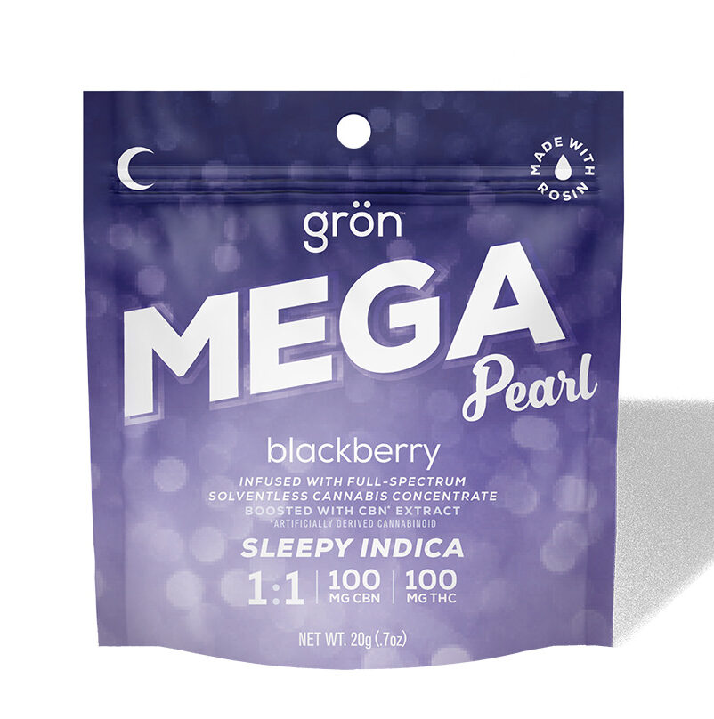 Photograph of product: Gummy - TF - Gron - 100mg MEGA - Blackberry 1:1 CBN