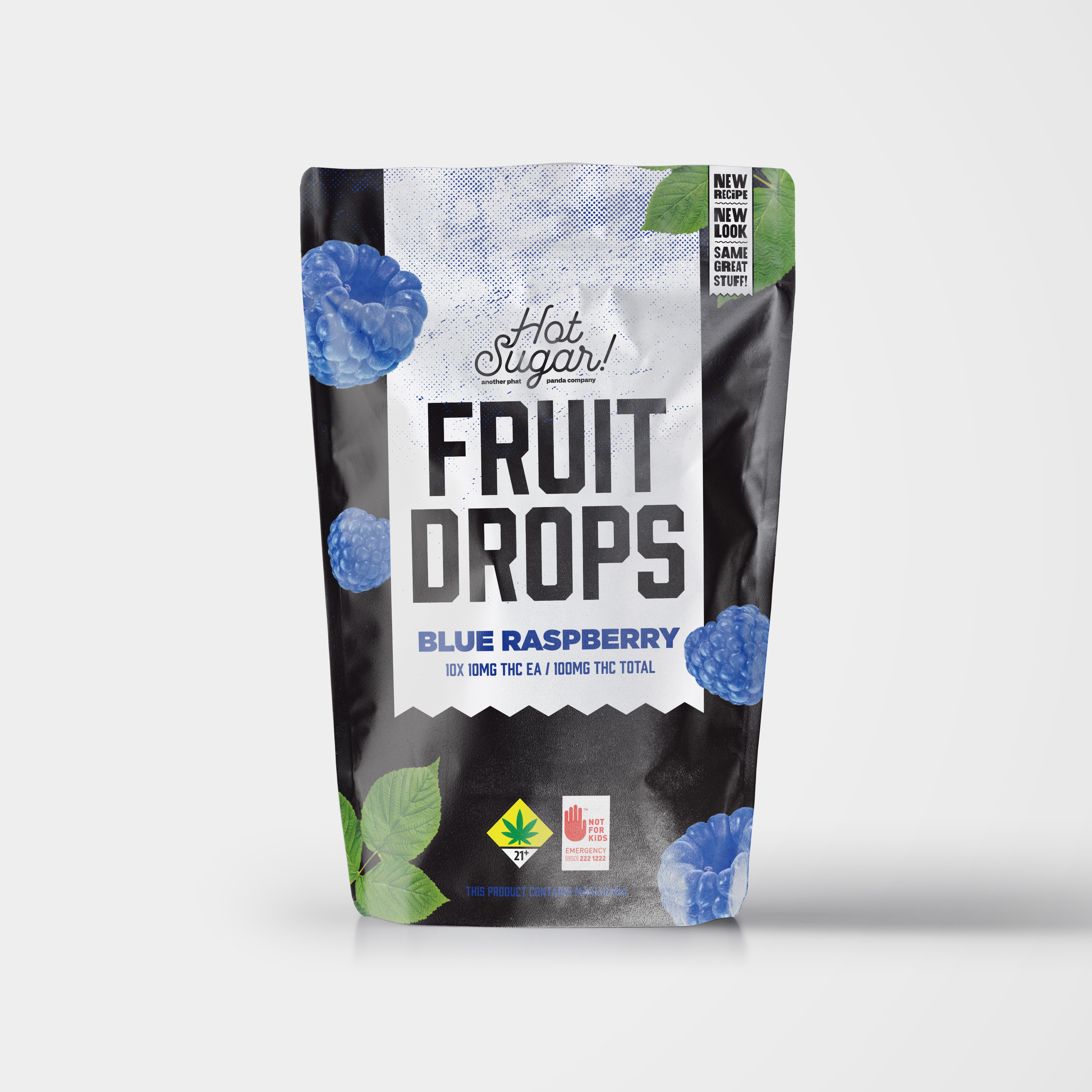 Photograph of product: Blue Raspberry Fruit Drops | 10pk | (100mg)