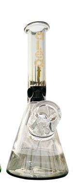 Photograph of product: 6" Aleaf Built in Bowl Beaker Two Tone w/ Ice Pinch (Silver)