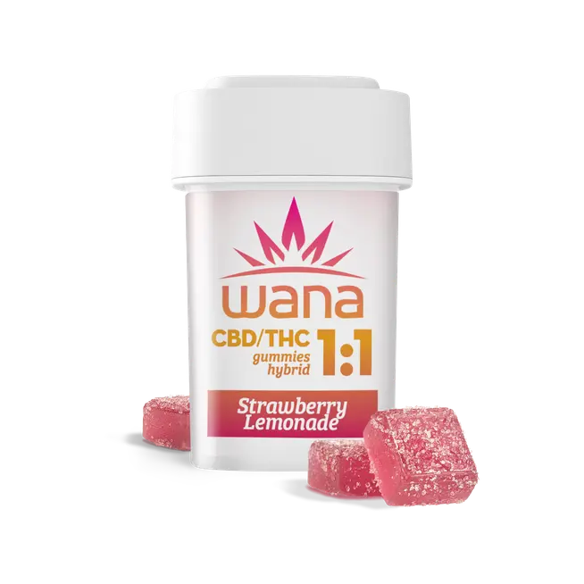 Photograph of product: Strawberry Lemonade 1:1 THC:CBD Gummies