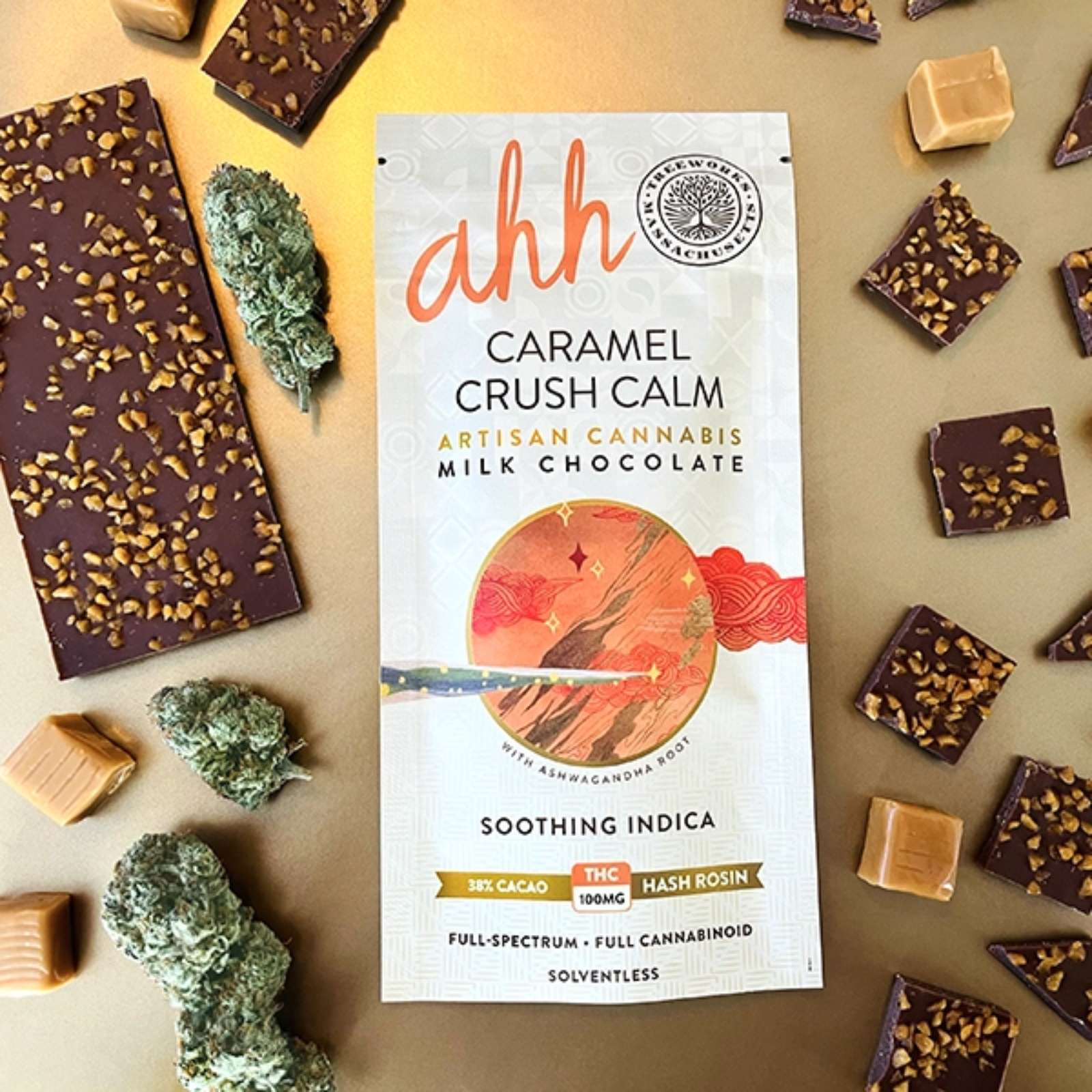 Photograph of Product: Caramel Crush Milk Chocolate Bar *Indica*