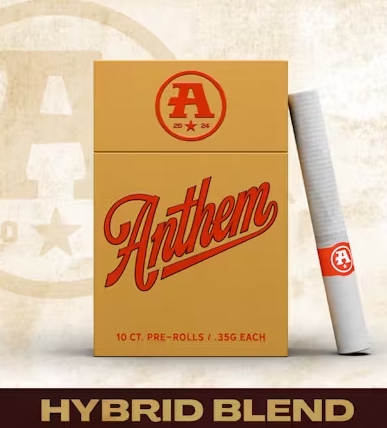 Photograph of product: Anthem | Pre-Rolls | 10pk | Hybrid