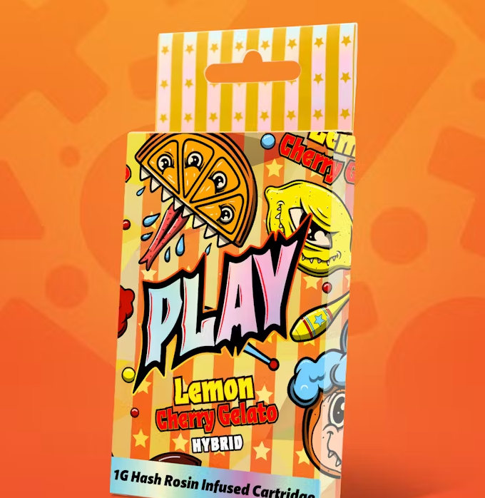 Photograph of product: PLAY au chocolat INFUSED DISTILLATE CART | LEMON CHERRY GELATO