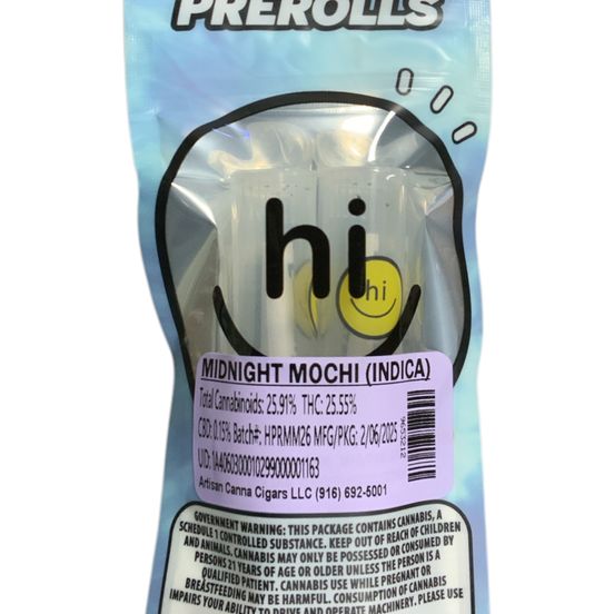 Photograph of product: Hi Canna - Midnight Mochi 2PK Prerolls - 
