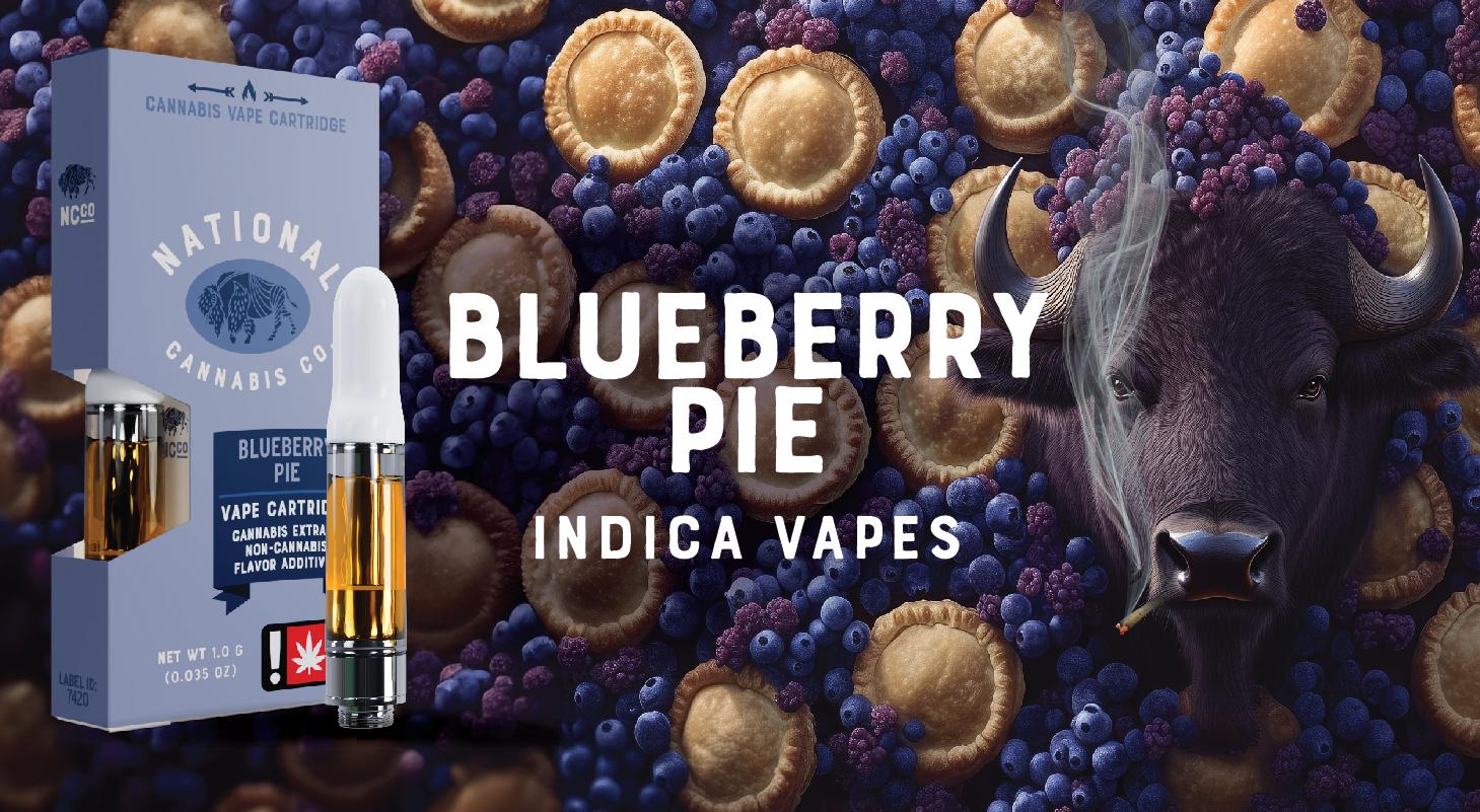 Photograph of product: National Oui'd Co. - Blueberry Pie - 1g Cart