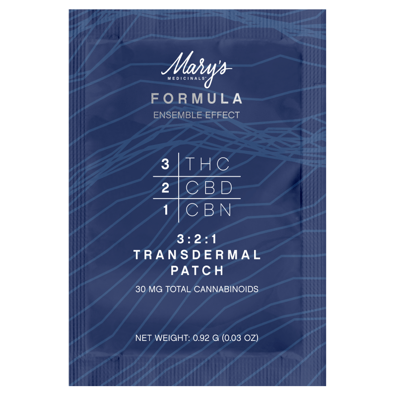 Photograph of product: Marys 3:2:1 CBN Patch $12