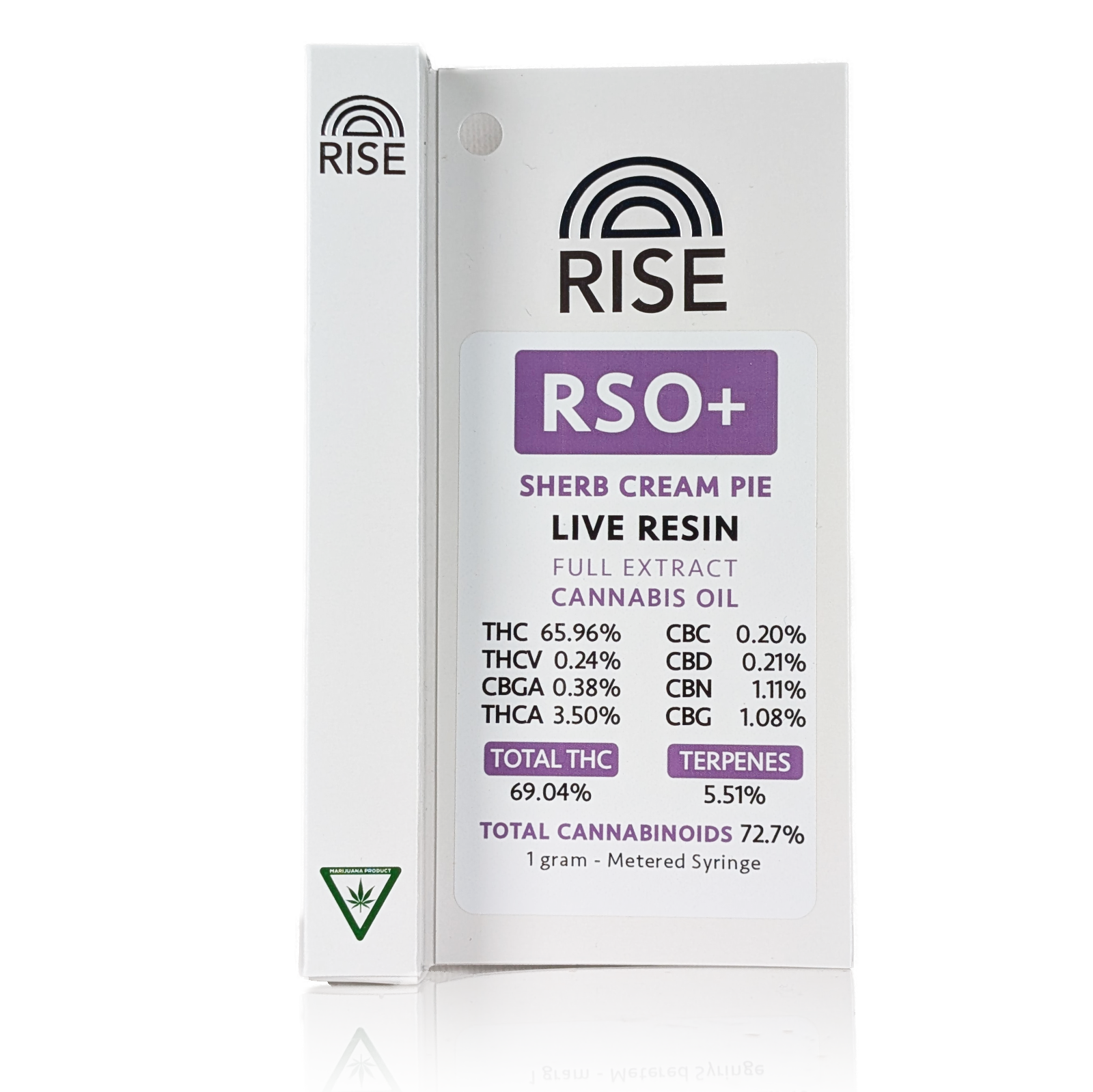 Photograph of product: RSO + -SHERB CREAM PIE LIVE RESIN