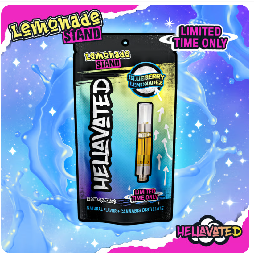 Photograph of product: Blueberry Lemonade Cart | 1G |  Hellavated