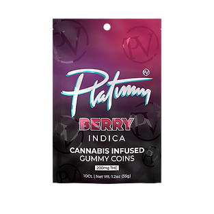 Photograph of product: Platinum Vape | Berry | 200MG Gummies