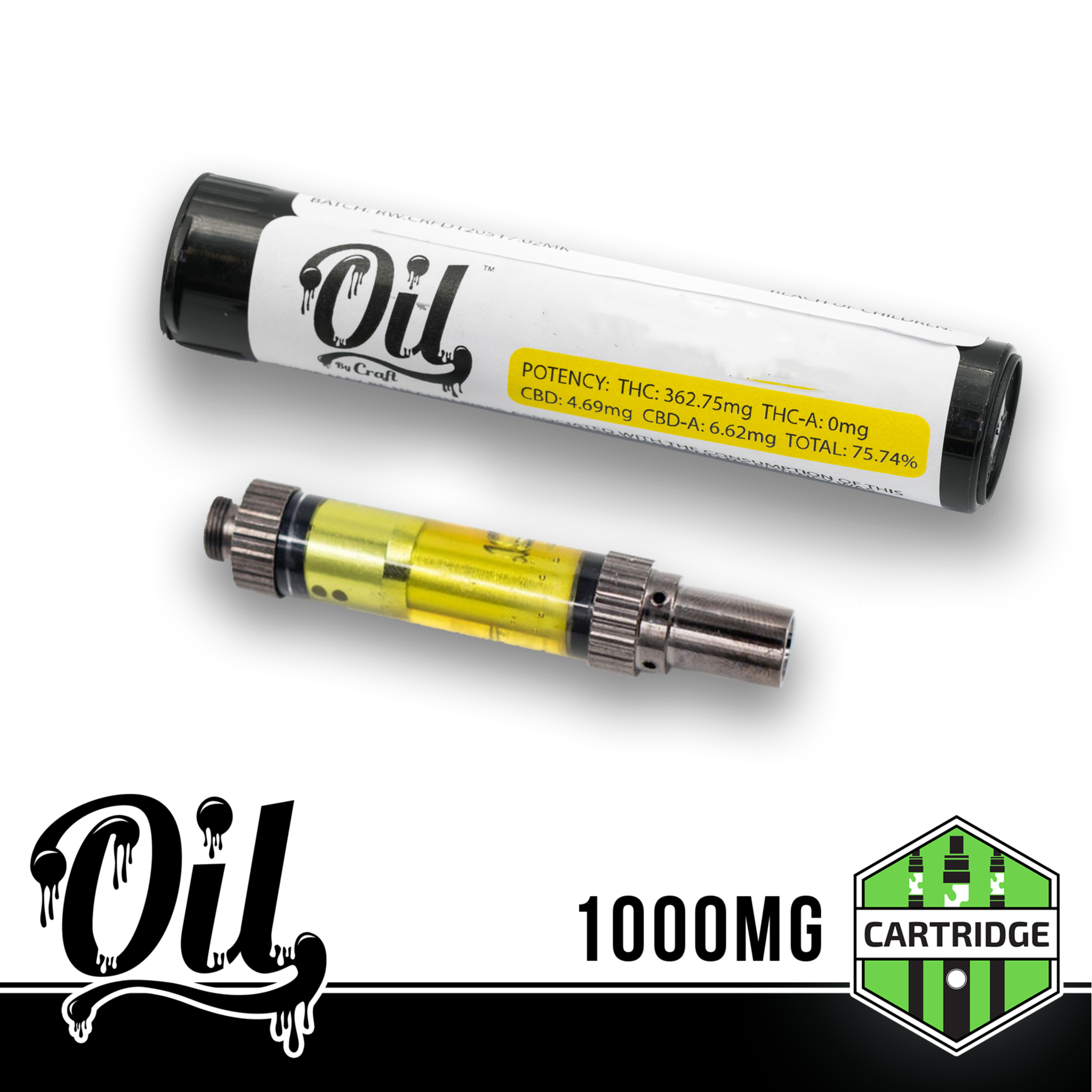 Photograph of Product: Oil Cartridge by Craft - Tangerine Haze (1000mg)