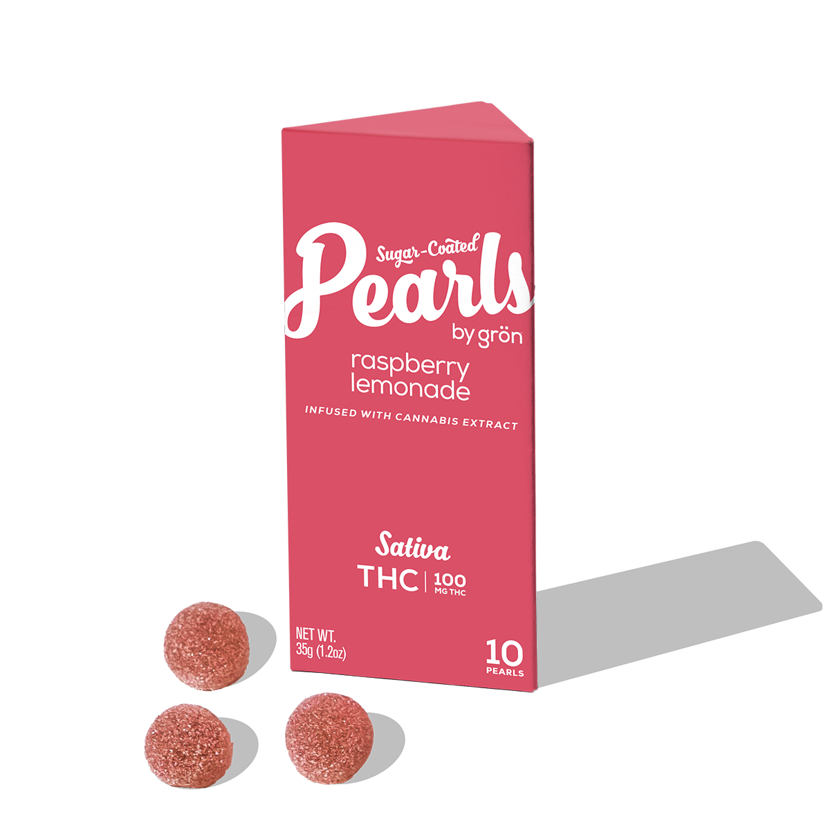 Photograph of product: Grn - Pearls Raspberry Lemonade Gummies 100mg