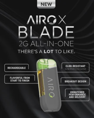 Photograph of product: AiroPro - 2000mg AiroX Blade Artisan Ice Disposable (I) - - Frosted Dream