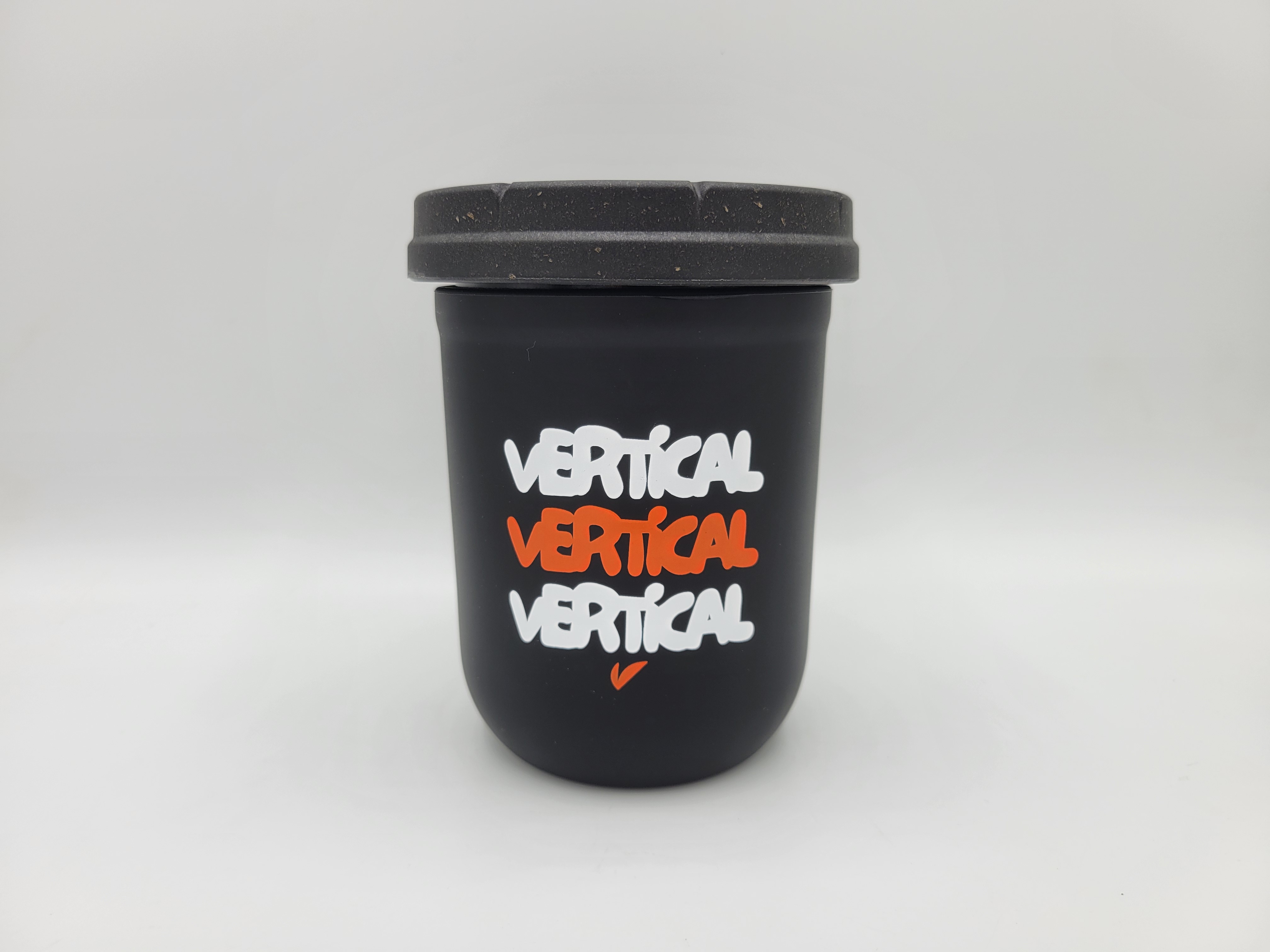 Photograph of product: RE:STASH | VERTICAL STASH JAR | 16OZ | BLACK