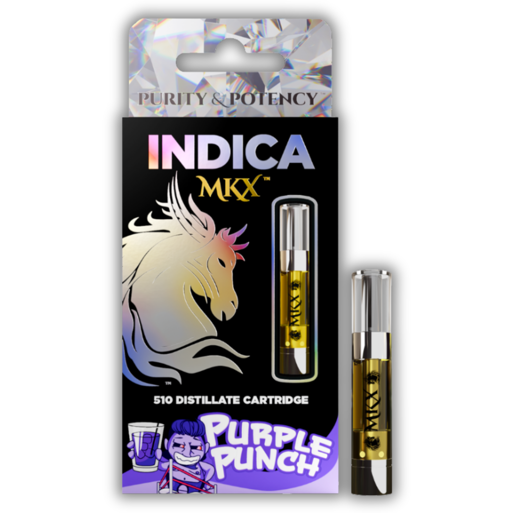Photograph of product: MKX | Distillate 510 Cart | Purple Punch | 1g