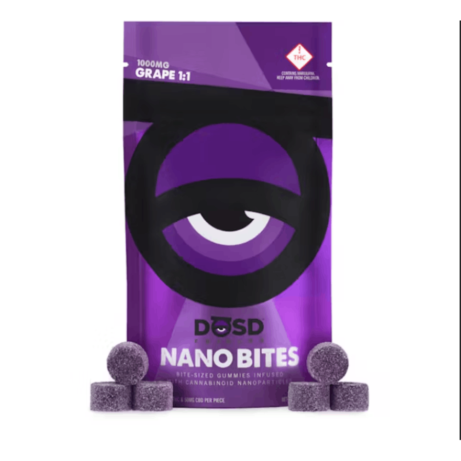 Photograph of product: DOSD Nano Bites - Grape 1:1 1000mg