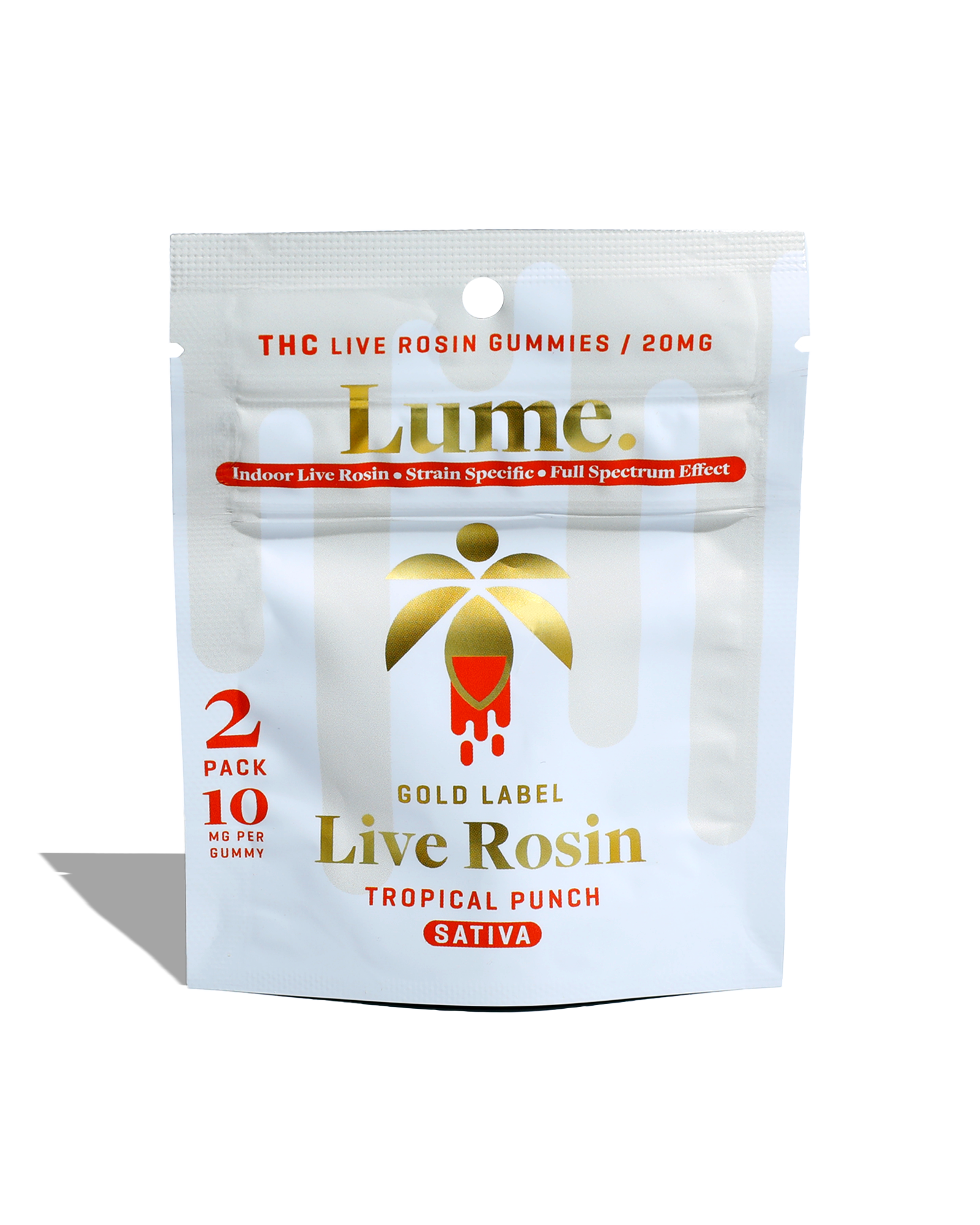 Photograph of product: Tropical Punch Live Rosin Gummies 2x10mg