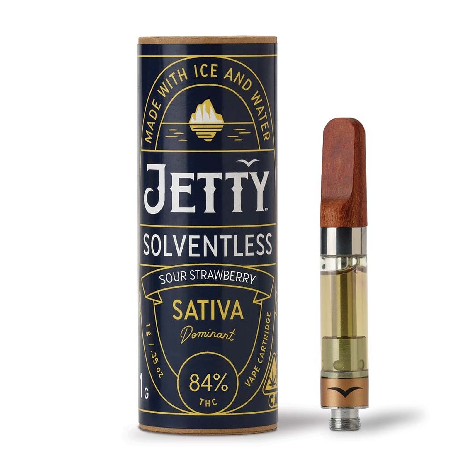 Photograph of product: SOUR STRAWBERRY 1G SOLVENTLESS CARTRIDGE