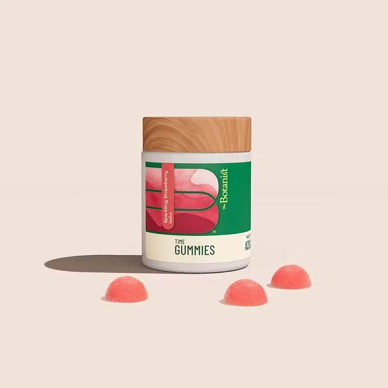 Photograph of product: The Botanist - Sparkling Strawberry Fast Acting Gummies - 100mg (10pcs)