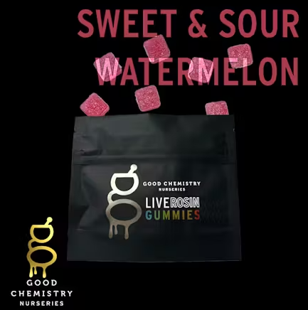 Photograph of product: Watermelon Live Rosin Gummies - 4.5mg/22pk