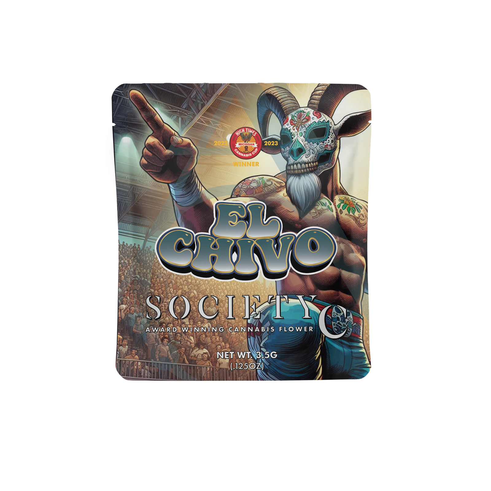 Photograph of product: SOCIETY C | EL CHIVO | HYBRID | PRE-PACKAGED | 3.5G | REC