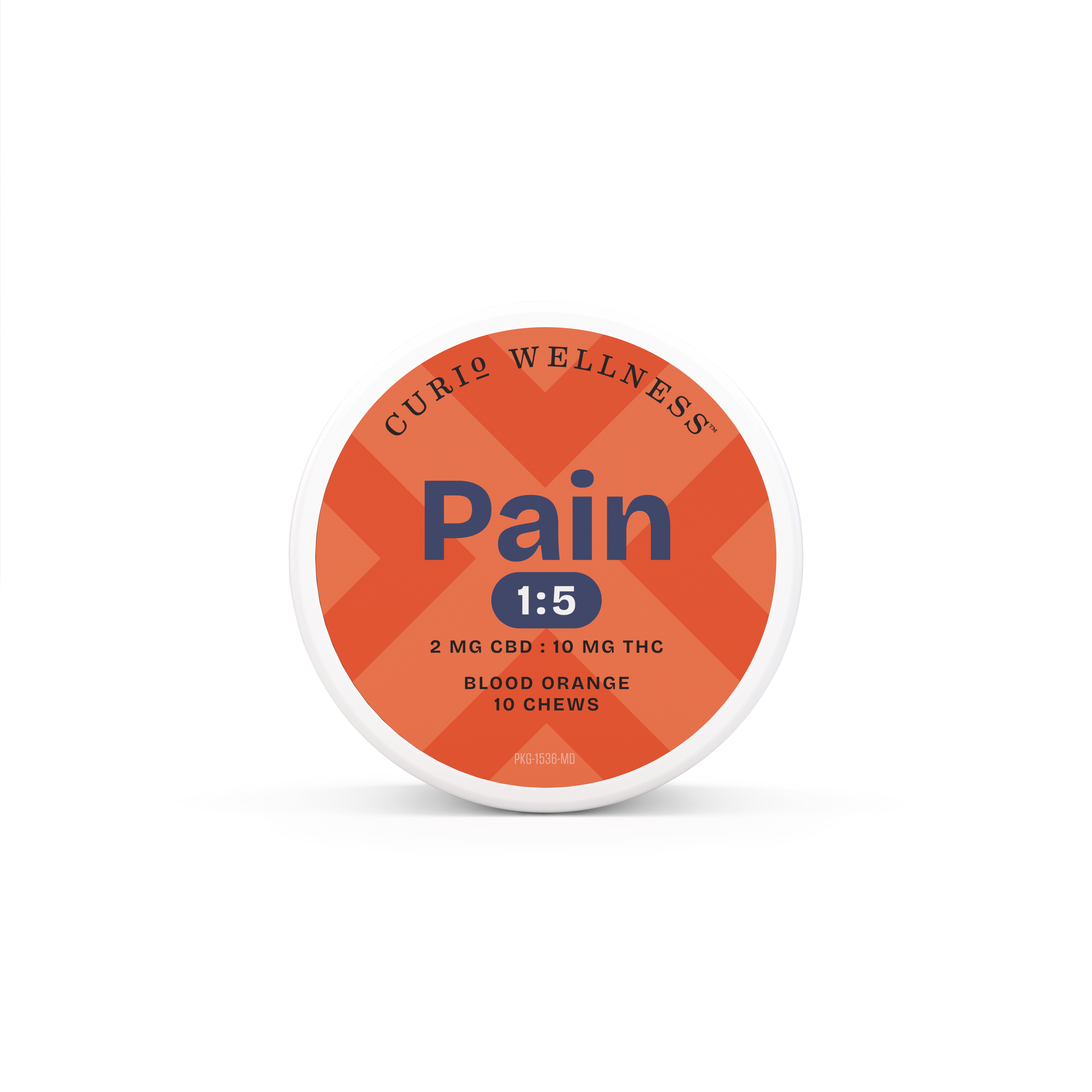 Photograph of product: 100mg Blood Orange Pain Chews [5:1 TH-oui:CBD] 10pk
