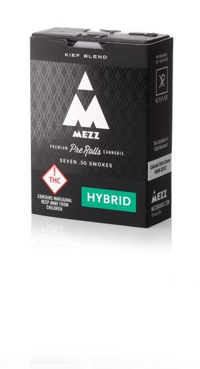 Photograph of product: Seven Pre-Roll Joints (7-Pack)  Kief Blend  Hybrid  Powered by Kaviar
