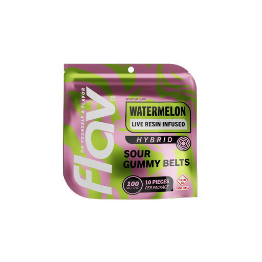 Photograph of product: Flav Sour Watermelon Mega Belt (100mg)