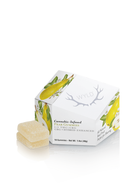 Photograph of product: Pear |  TH-oui:CBG 1:1 Gummies
