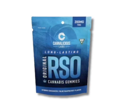 Photograph of product: BLUE RASPBERRY | RSO ORIGINAL GUMMIES | 200MG