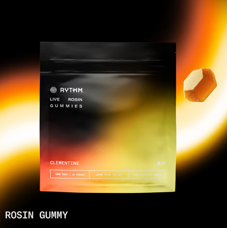 Photograph of product: Clementine Live Rosin Gummies 100mg