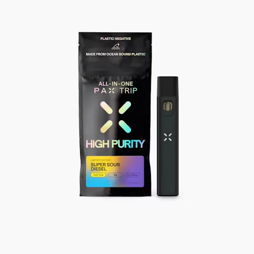 Photograph of product: PAX Trip | Super Sour Diesel | High Purity TH-oui | AIO | 1g