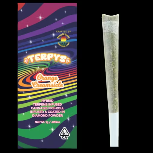 Photograph of product: ORANGE CREAMSICLE [DIAMOND INFUSED] 1G