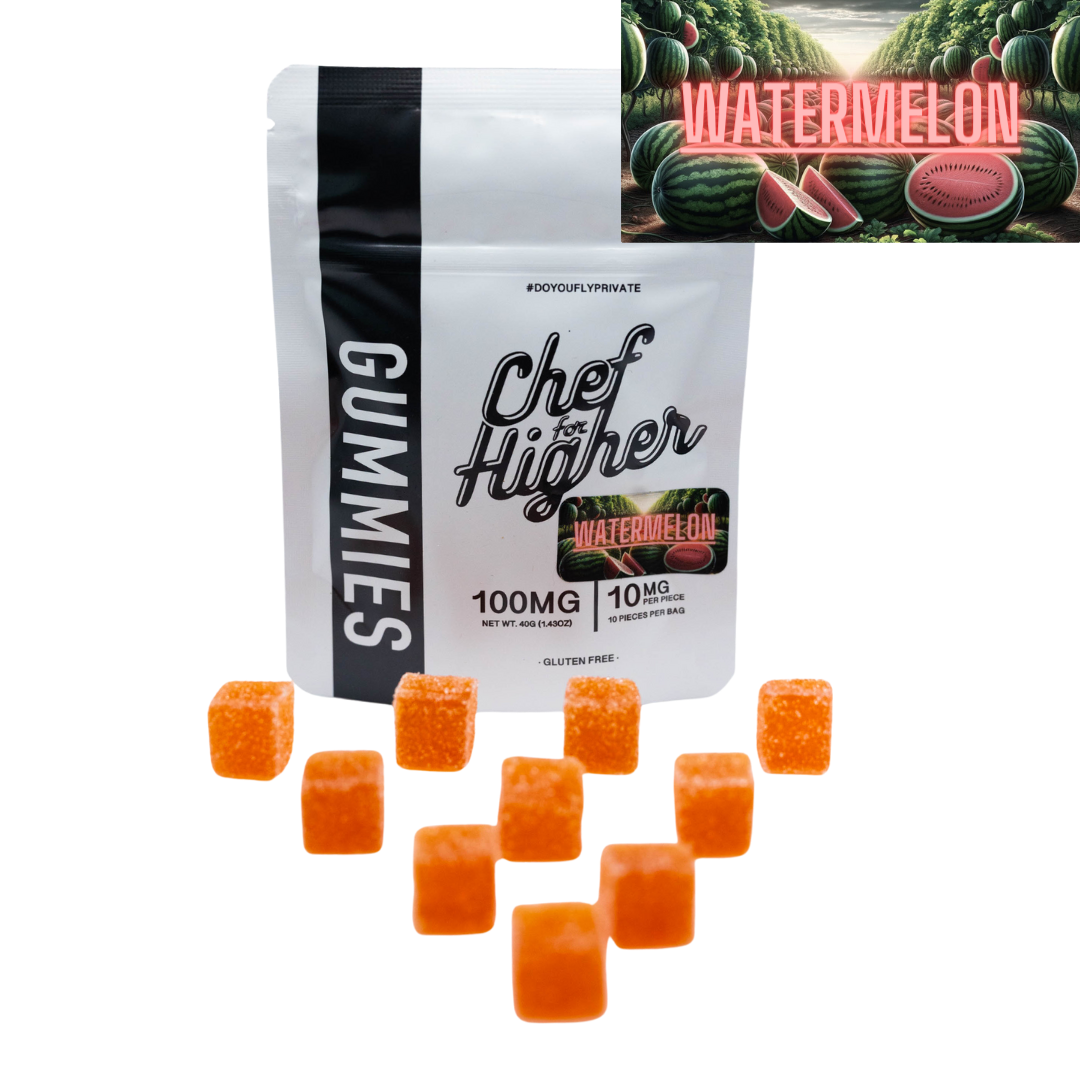Photograph of product: Chef For Higher GUMMIES - 100 MG - WATERMELON