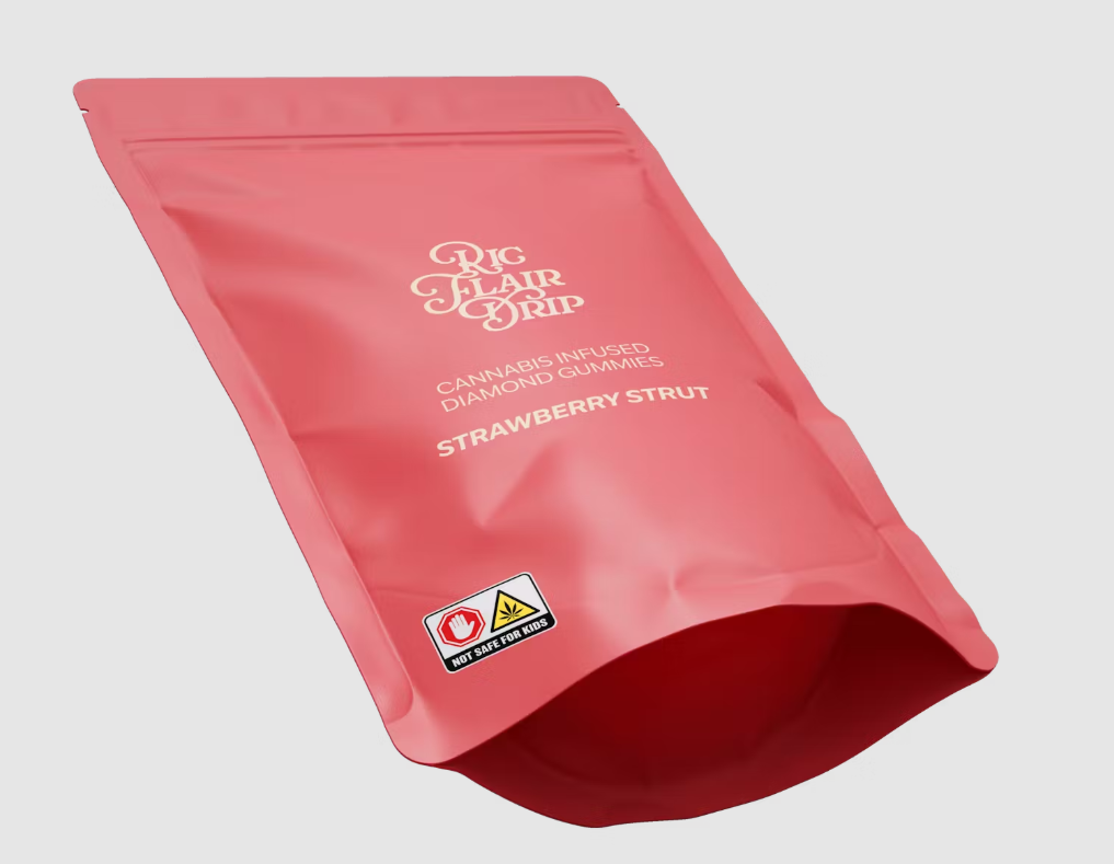 Photograph of product: Ric Flair Drip | Strawberry Strut | Edibles | Soft Lozenge