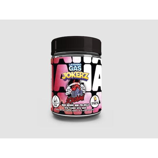 Photograph of product: D. Laughing Gas JOKERZ 5pk x .7g Has Rosin Pre Rolls - Tremendous - 