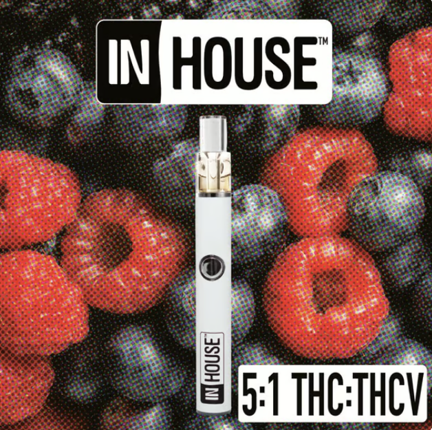 Photograph of product: In House - Wild Berry 5:1 Disposable (.5g)