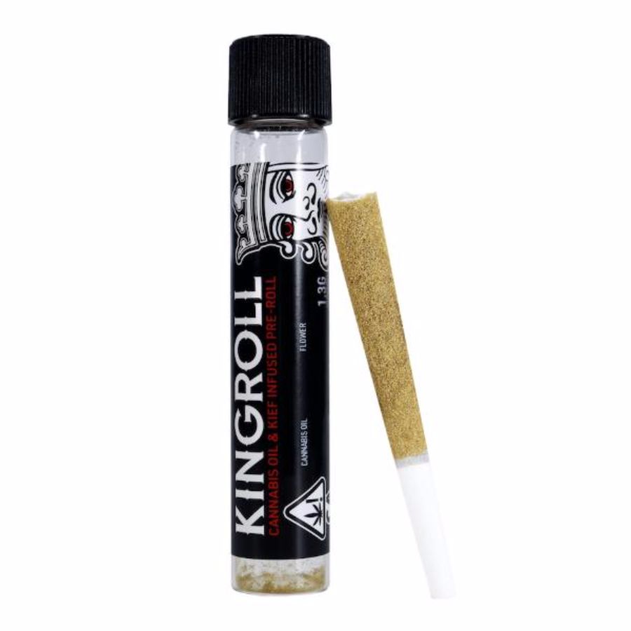Photograph of product: KingRoll Infused Preroll White Widow x Strawberry Fields 1.3g