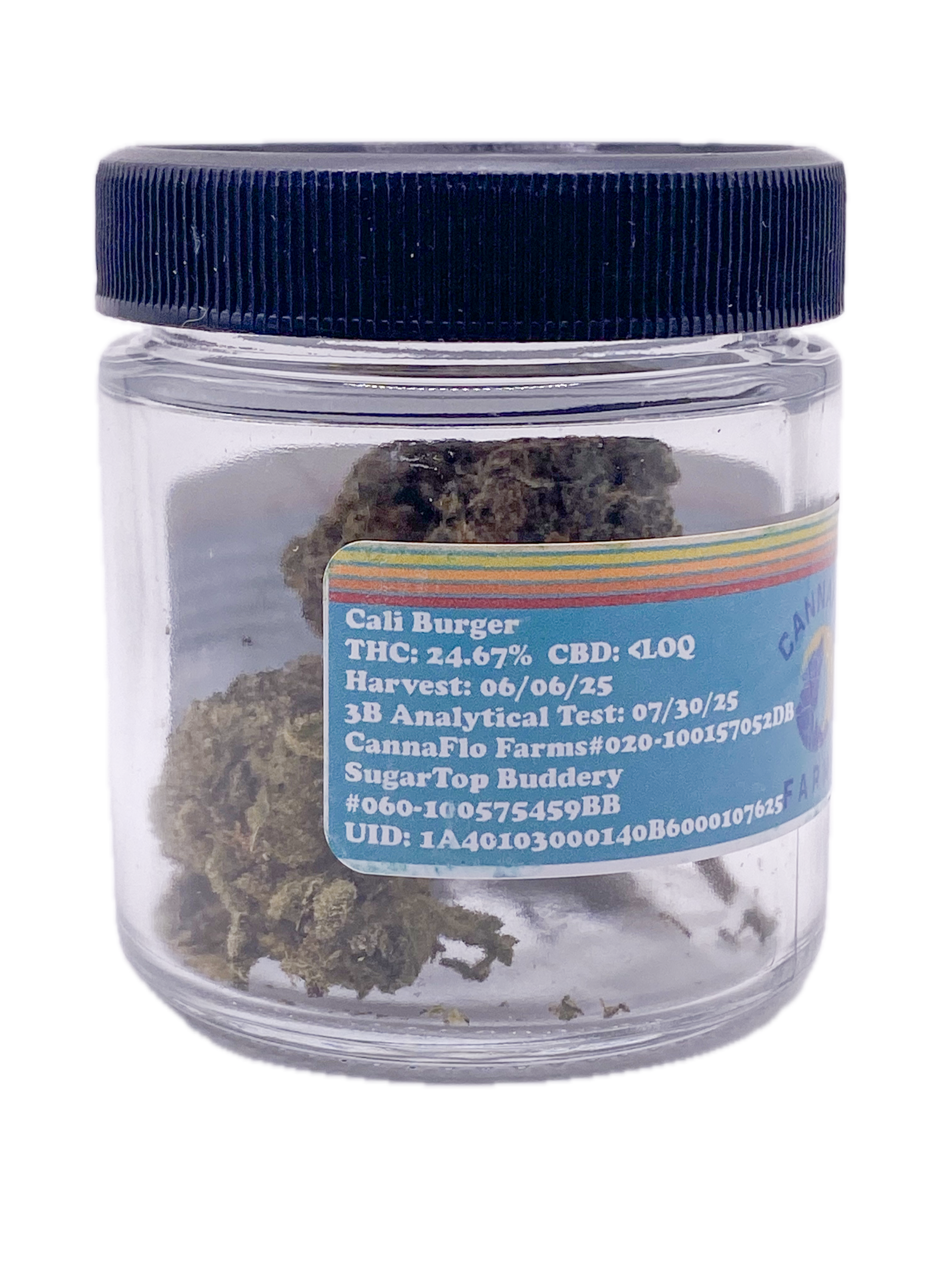 Photograph of product: CANNAFLO - FLOWER - 3.5G - HYBRID - CALI BURGER