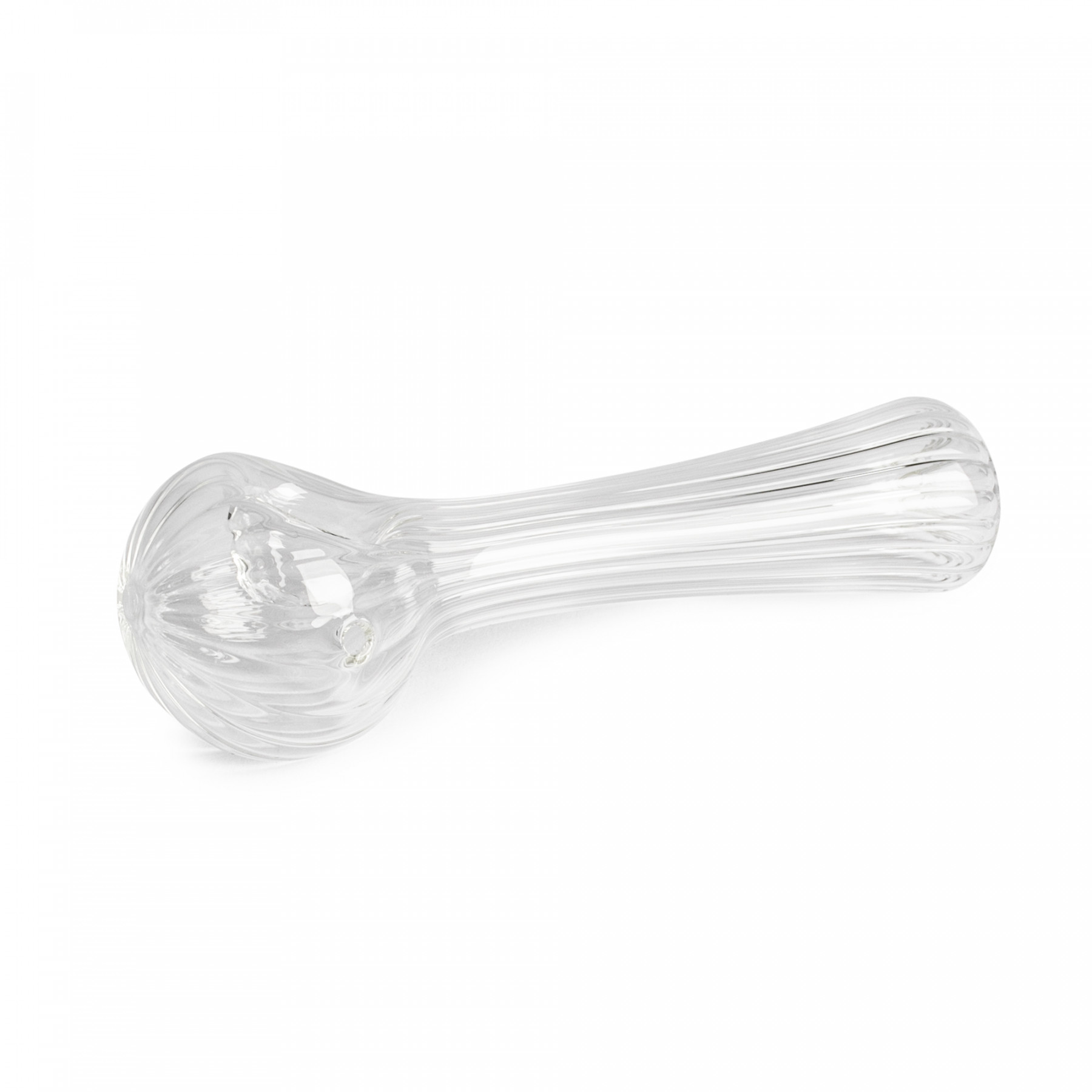Photograph of product: Red Eye Glass 4.5" Clear Cascade Hand Pipe