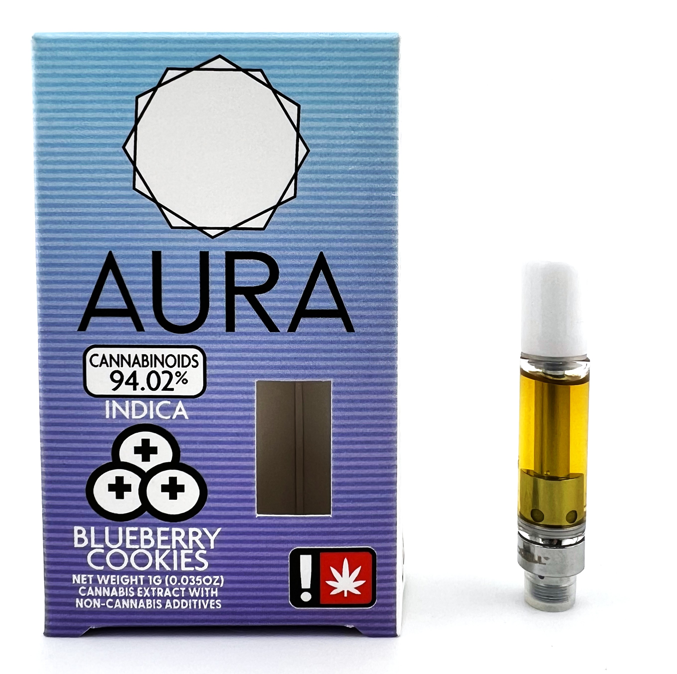Photograph of product: Aura 1g Cart | Blueberry Cookies